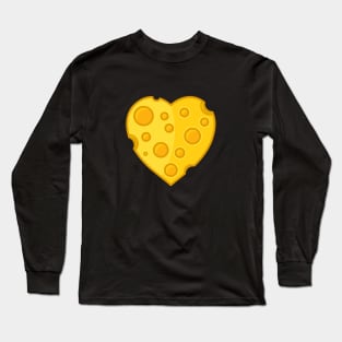 Cheesy Heart cartoon Long Sleeve T-Shirt